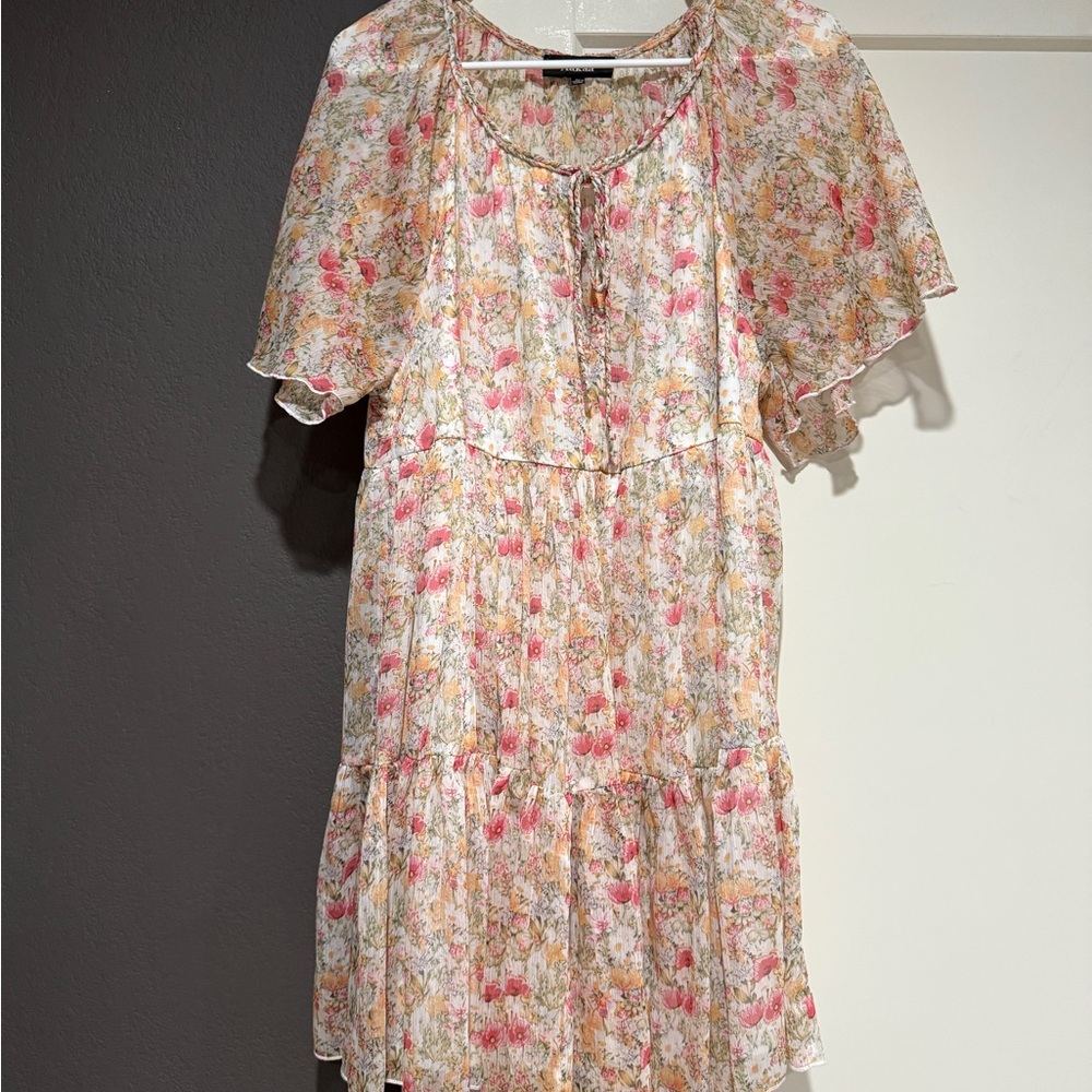 Cute Multicolor Floral Dress